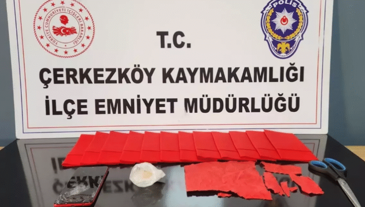 Aile İçi Şiddet İhbarı Uyuşturucu Operasyonuna Dönüştü: Çerkezköy’de Bir Şüpheli Tutuklandı
