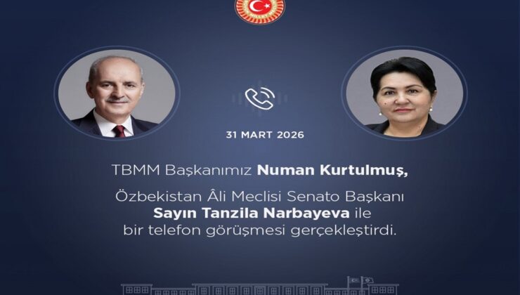 TBMM Başkanı Kurtulmuş, Özbekistanlı Mevkidaşı Narbayeva ile Görüştü