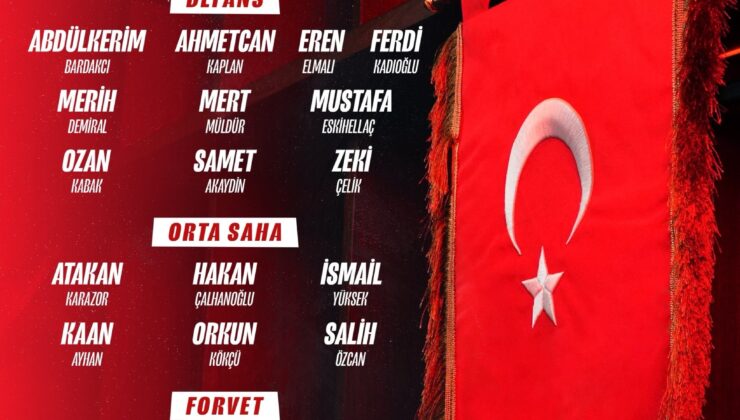 A Milli Takım’ın Romanya Maçı Aday Kadrosu Açıklandı: Ozan Kabak Yeniden Kadroda