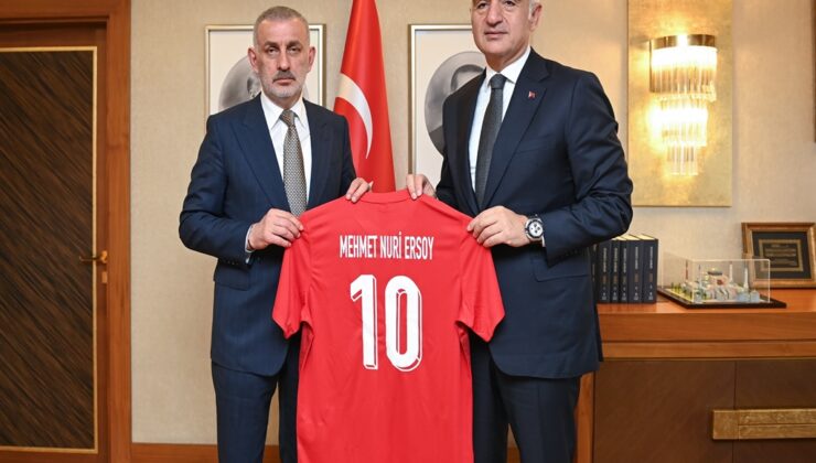 Bakan Ersoy ve TFF Başkanı Hacıosmanoğlu’ndan “Dünya Kupası” Zirvesi